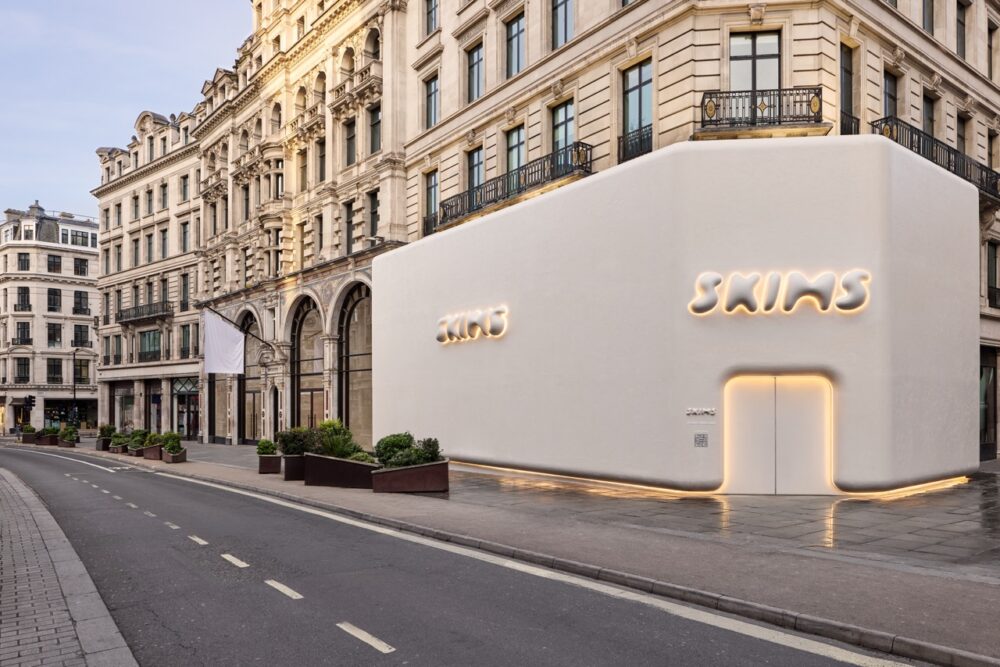 Skims Hoardings prior to opening the Regent Street Store
