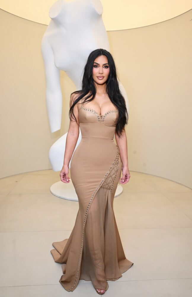 Kim Kardashian and Ludovic de Saint Sernin attend the SKIMS London Flagship Launch Party on Regent Street on September 18, 2026 in London, England. (Photo by Dave Benett/Getty Images for SKIMS)